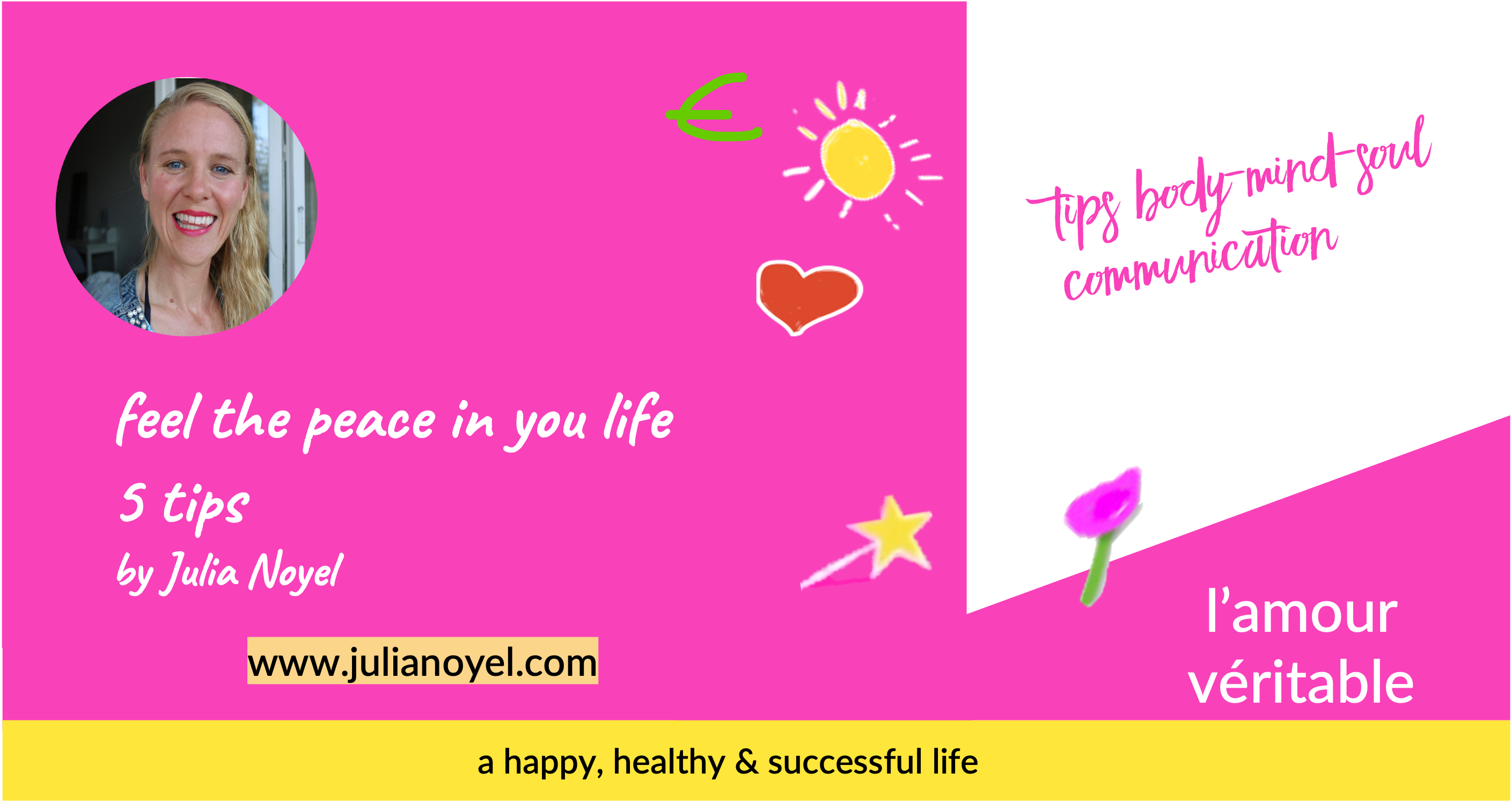 feel the peace in you life 5 tips by Julia Noyel audio