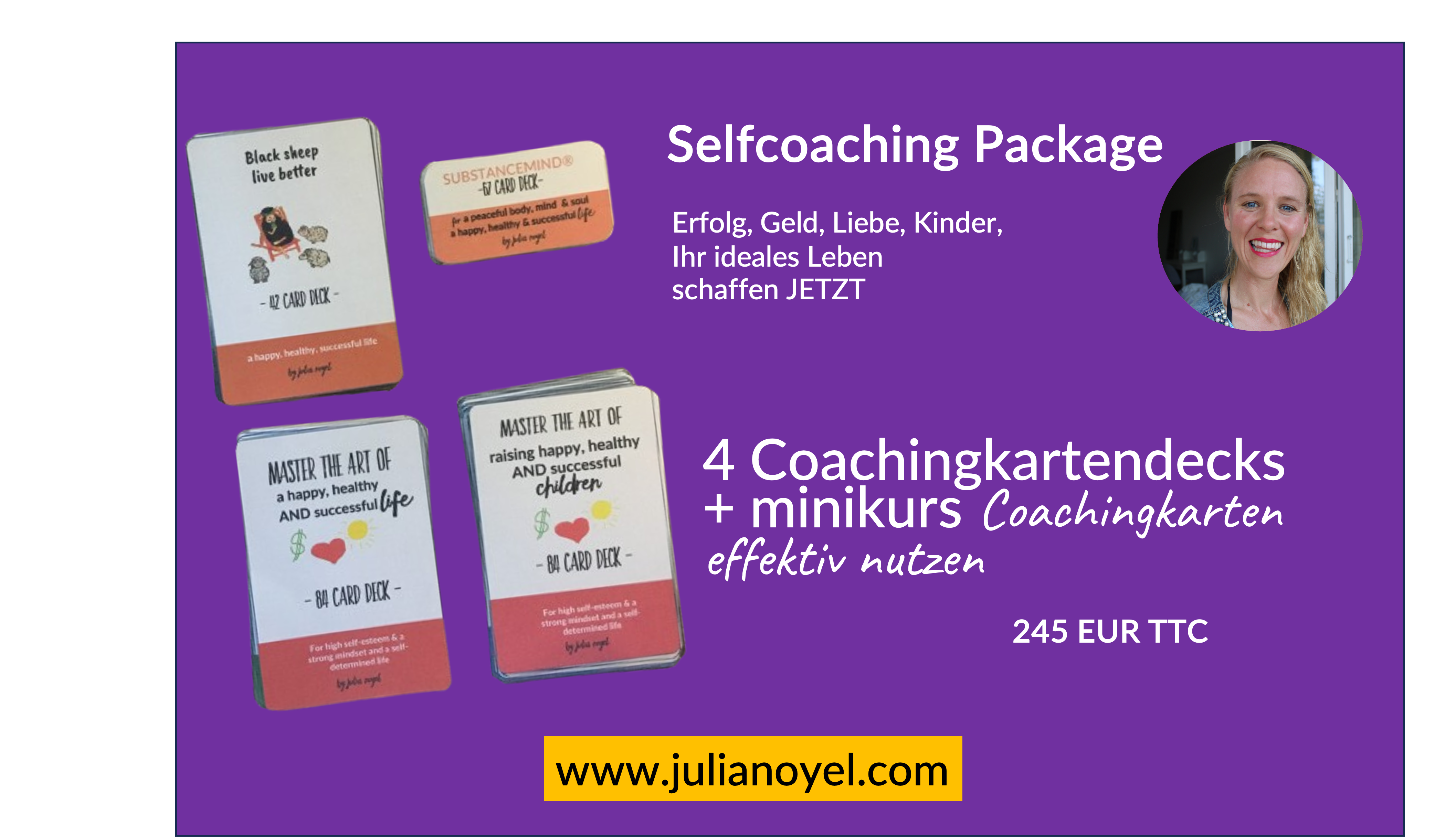 Selbstcoaching Package Erfolg, Geld, Liebe, Kinder, Ihr ideales Leben schaffen JETZT