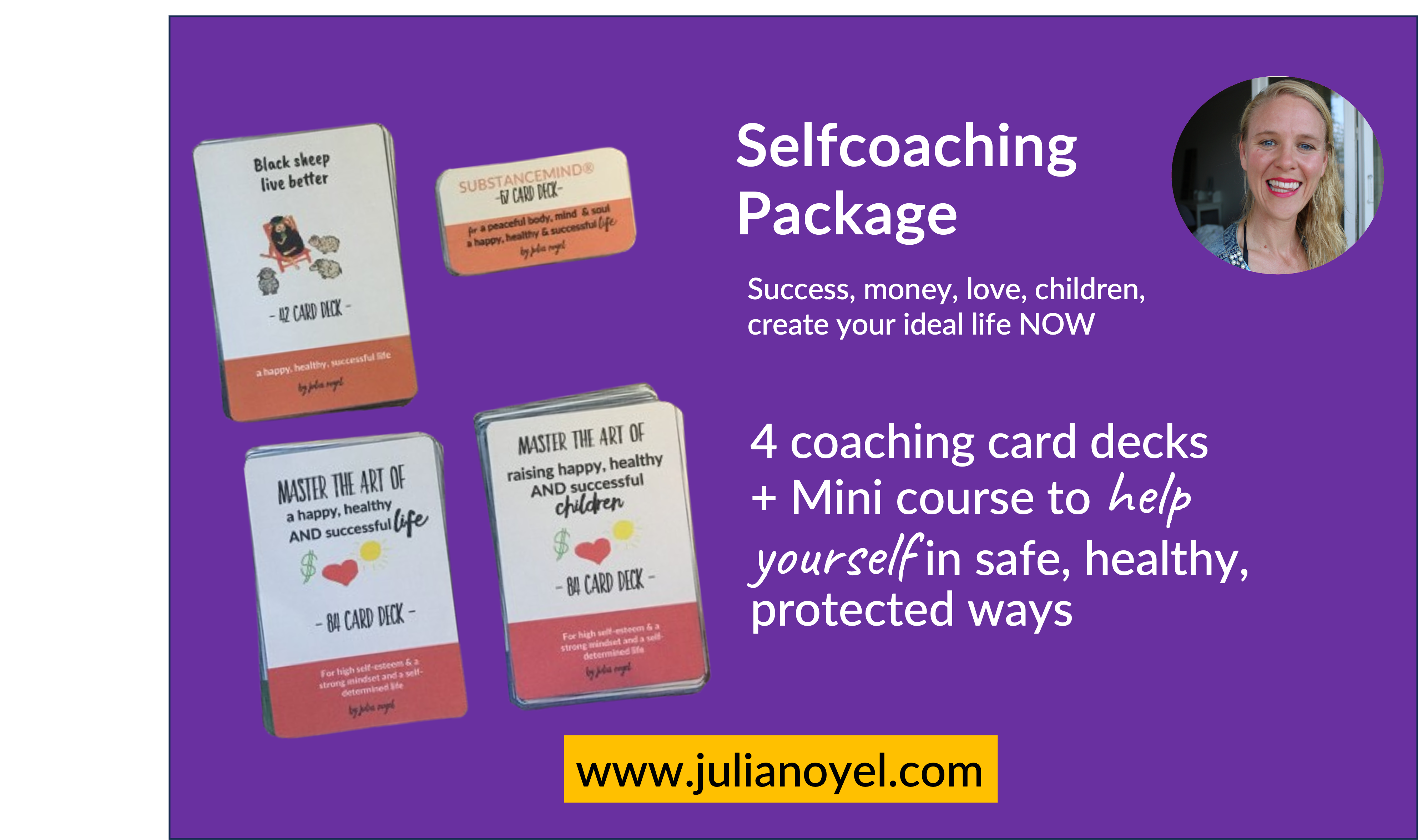 Selfcoaching Package Success, money, love, children, create your ideal life NOW