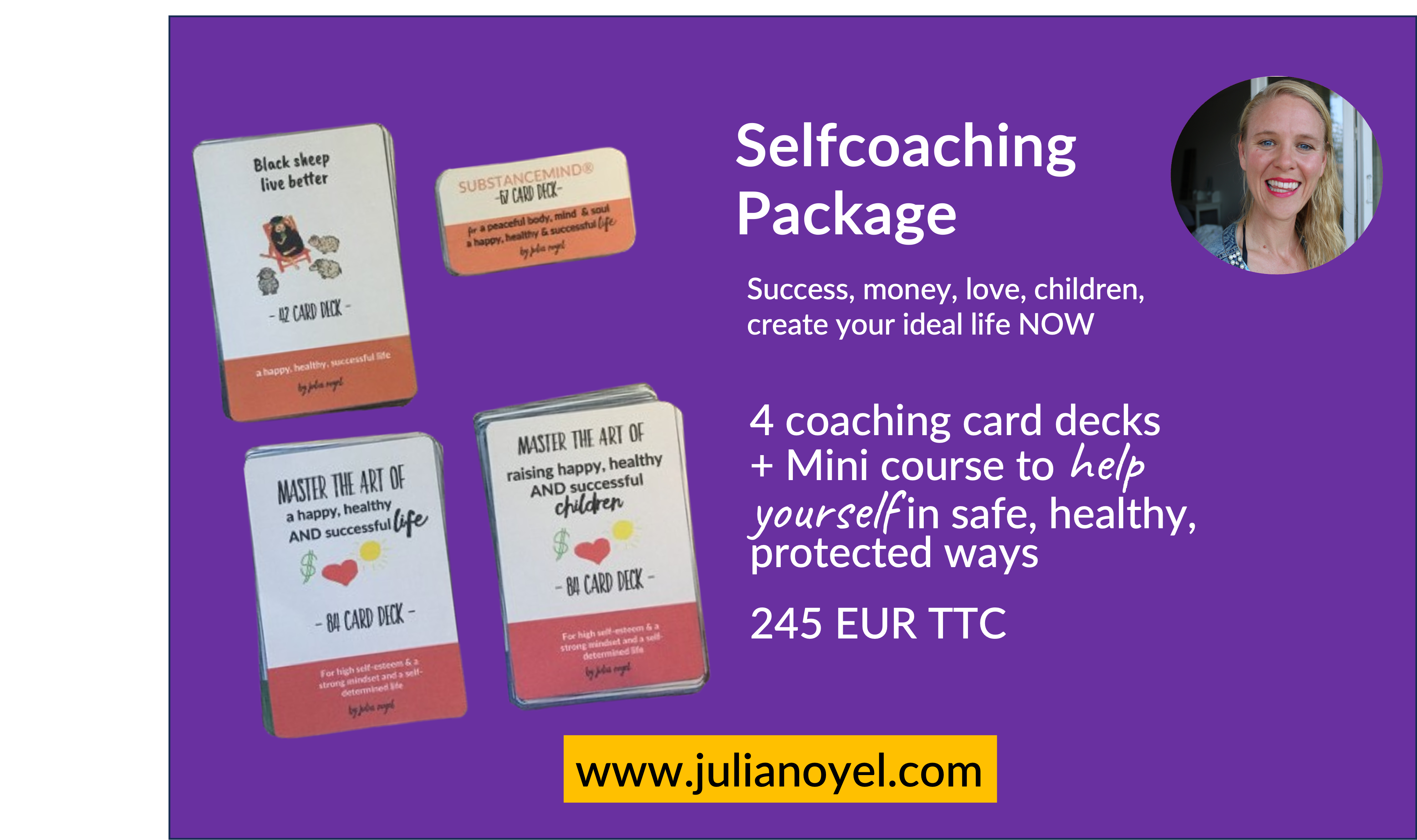 Selfcoaching cards Package Success, money, love, children, create your ideal life NOW