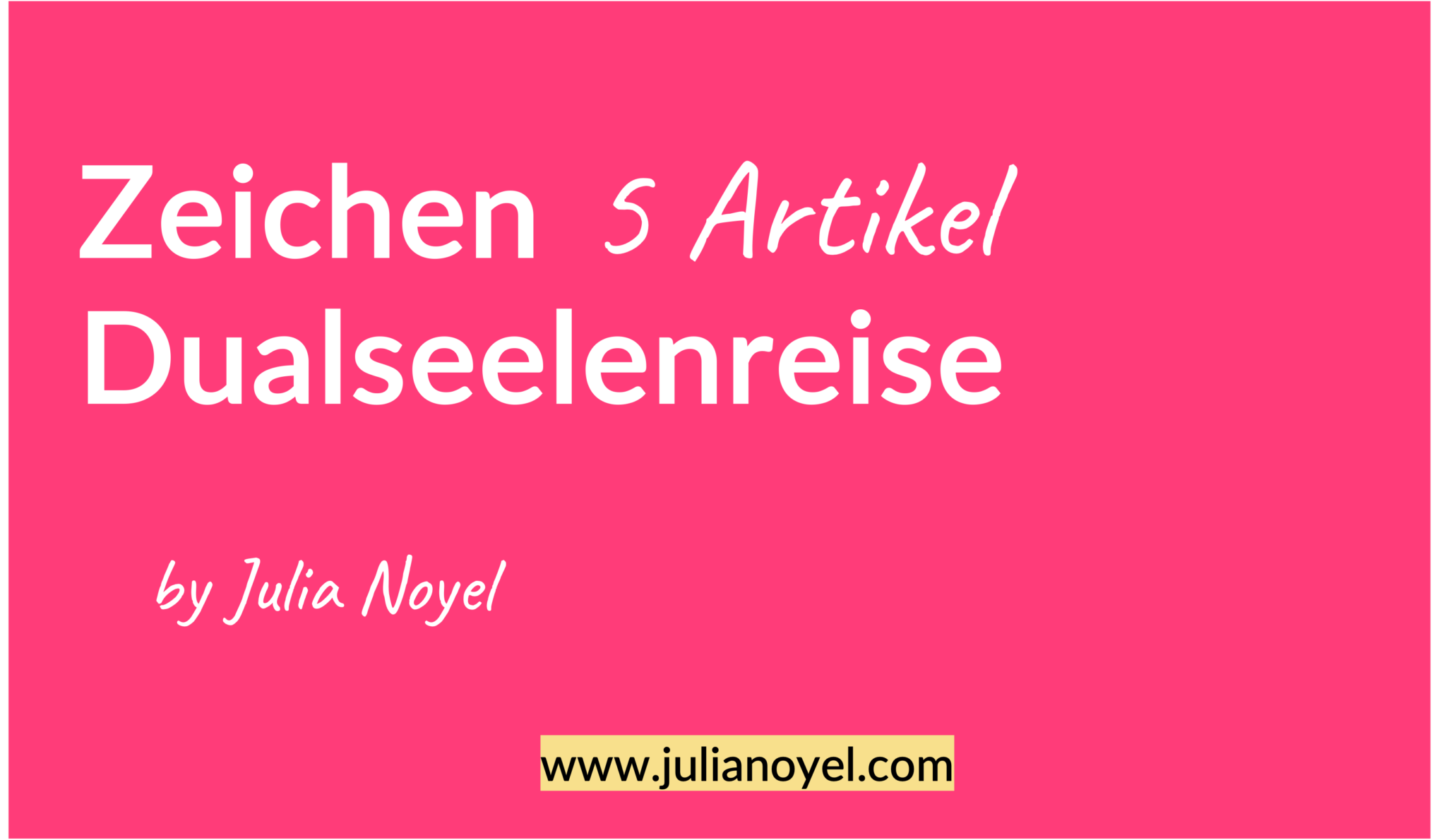 Zeichen Dualseelenreise 5 Artikel